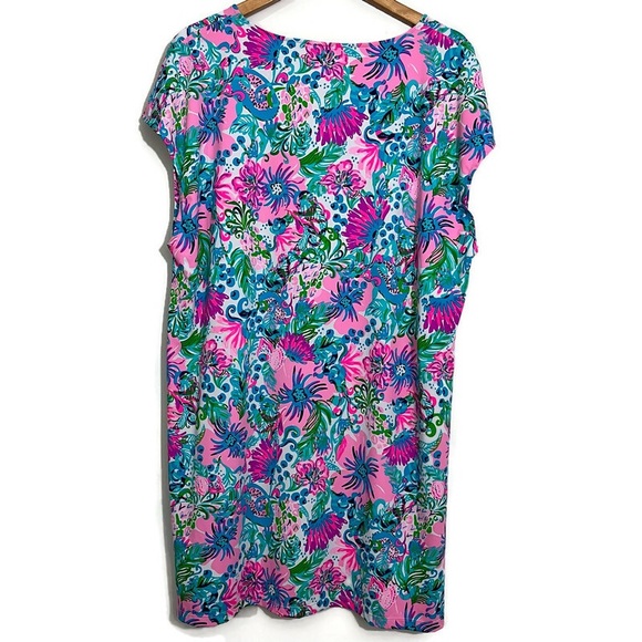 Lilly Pulitzer Talli V-Neck Coverup Mandevilla Baby Paradise Petals XL - Picture 5 of 6